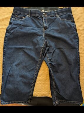 Woman Within  Blue Denim Capris